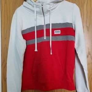 PINK 1/2 Zip Pull Over Hoodie